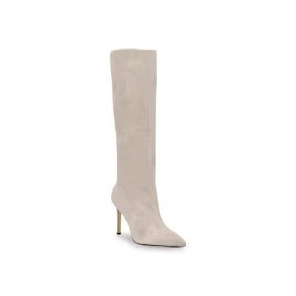 GUESS Women's Dayton Knee High Boot, Grey Suede 189, 9.5 - Picture 1 of 3